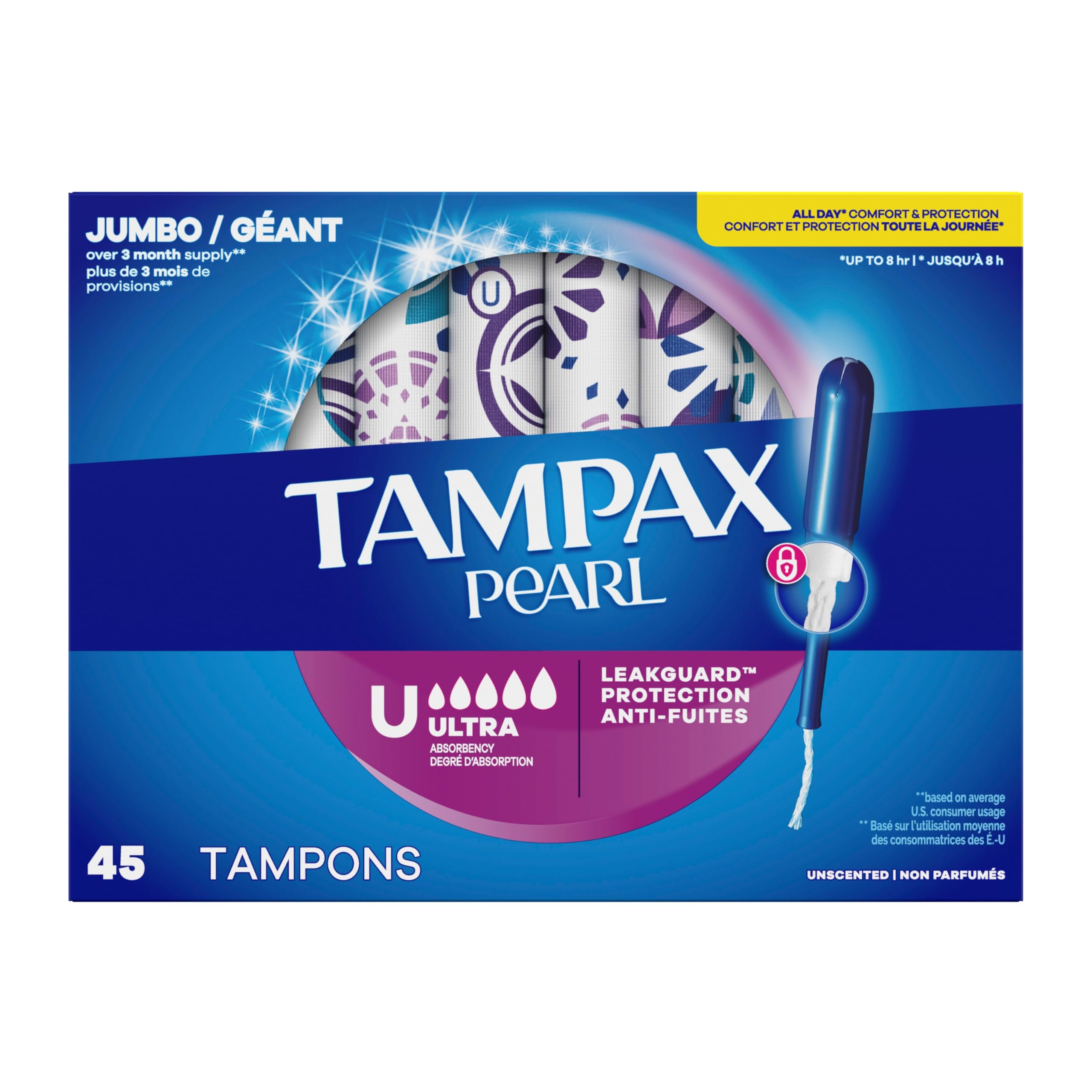 Tampax Pearl en escenario cotidiano mostrando protección durante el día