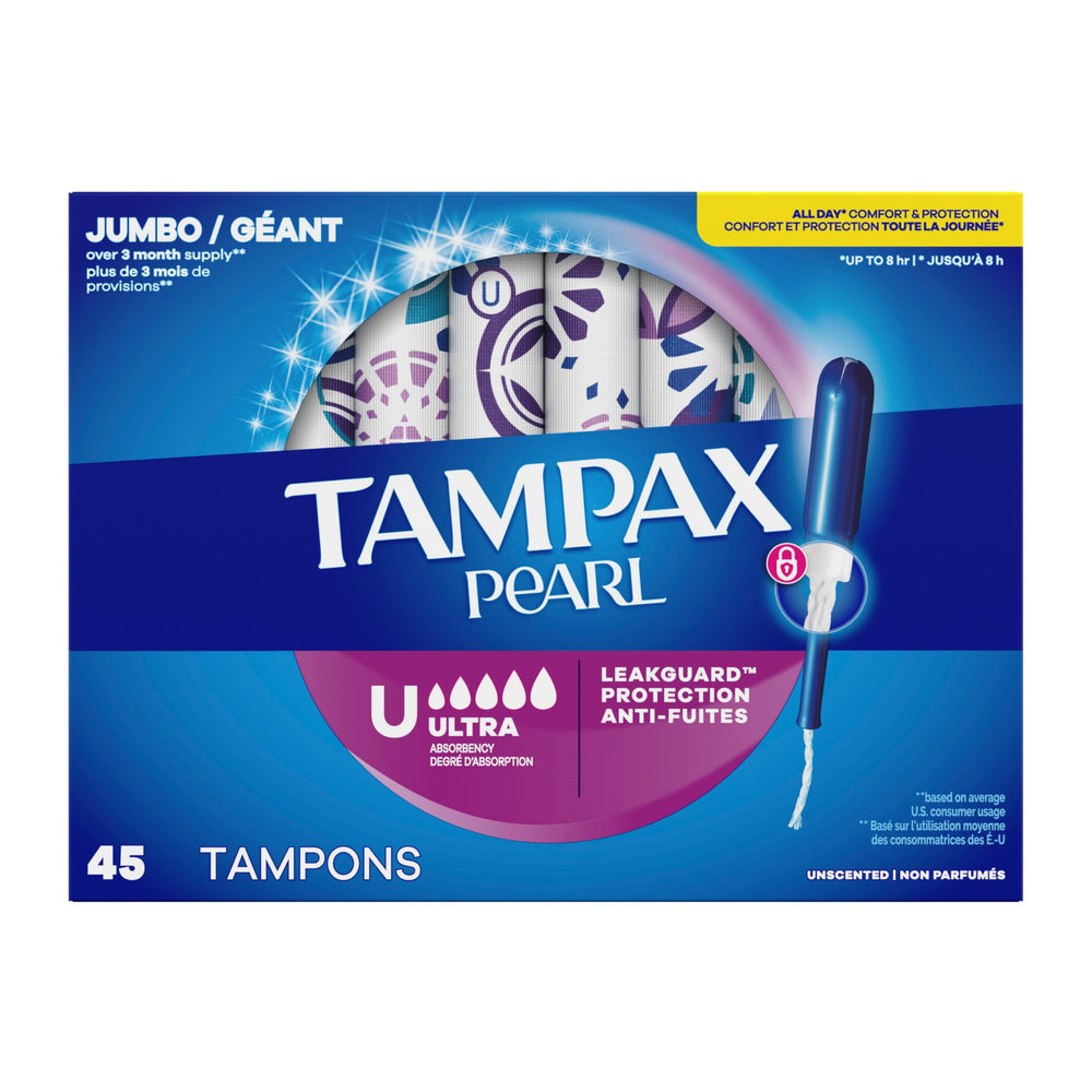 Tampax Pearl en escenario cotidiano mostrando protección durante el día