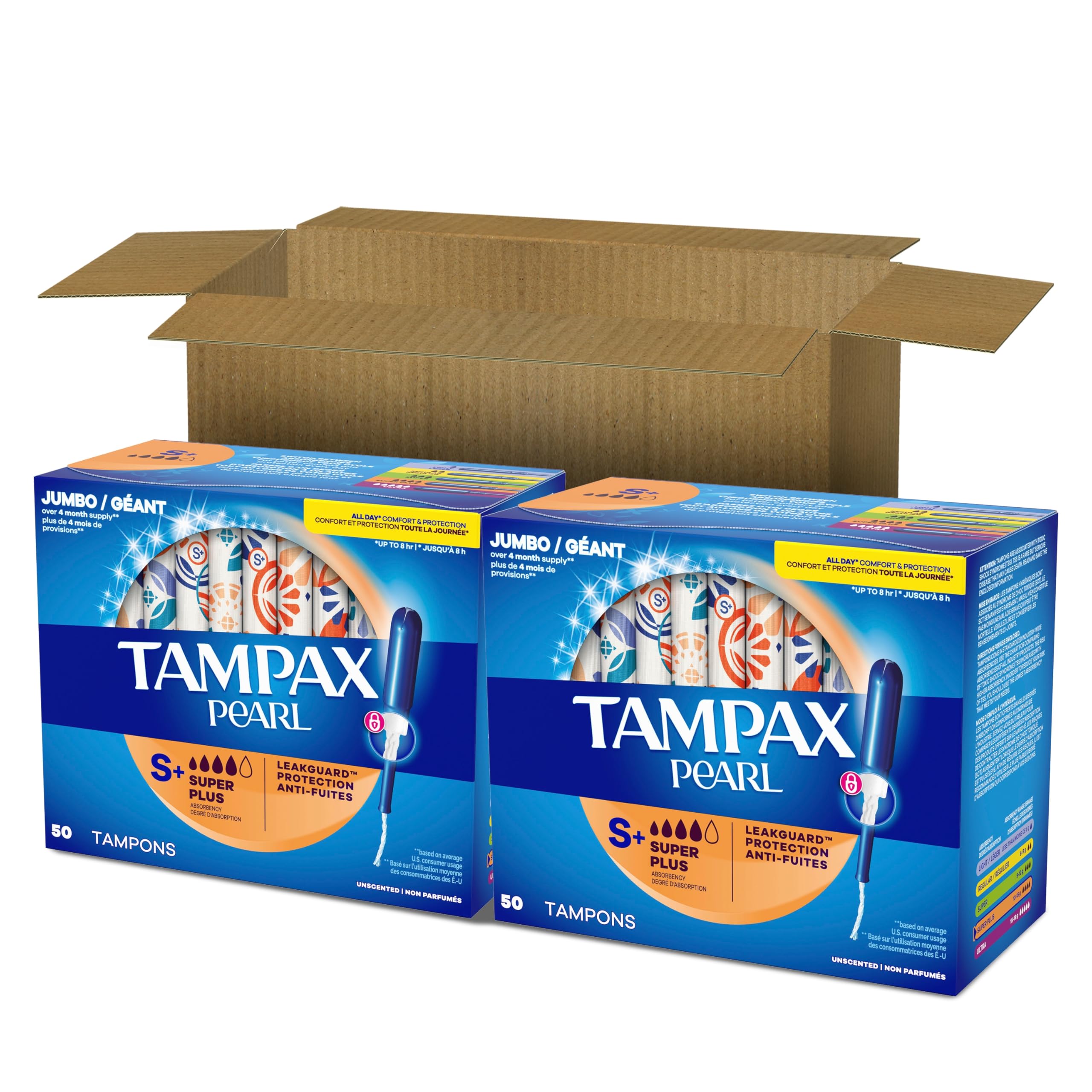 Tampax en bolso femenino listo para días fuera de casa, discreción y protección