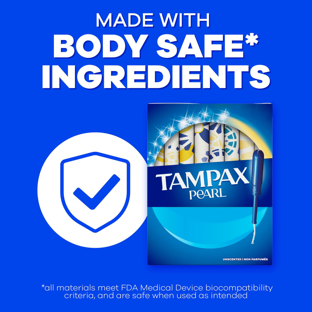Comparación de absorbencias Tampax Pearl para elegir según el flujo