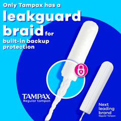 Tampax Pearl capa suave que facilita la extracción con menor fricción