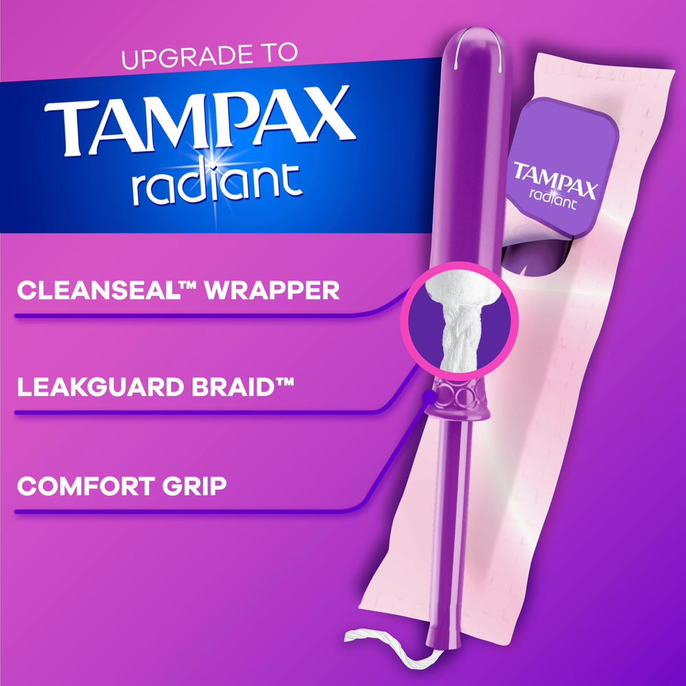 Tampax en contexto activo mostrando libertad y confianza al moverse