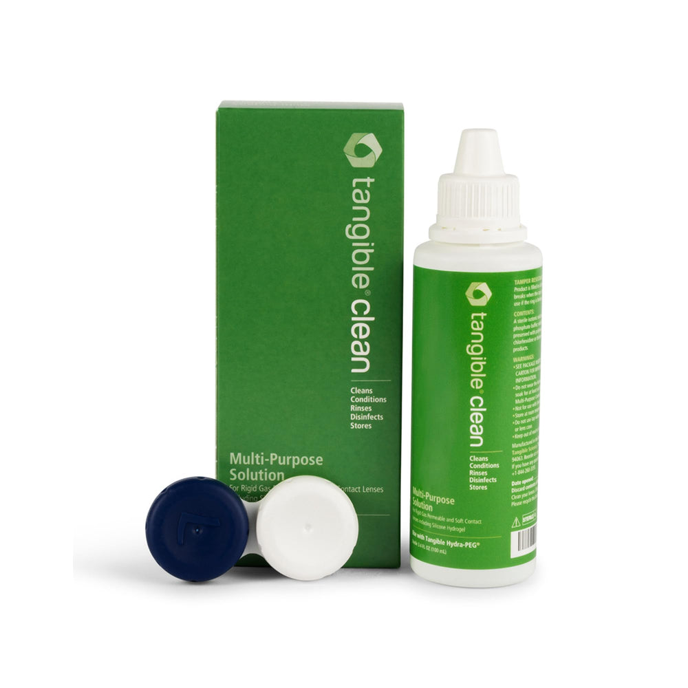 Tangible frasco de 3.4 fl oz con etiqueta clara, ideal para viajes