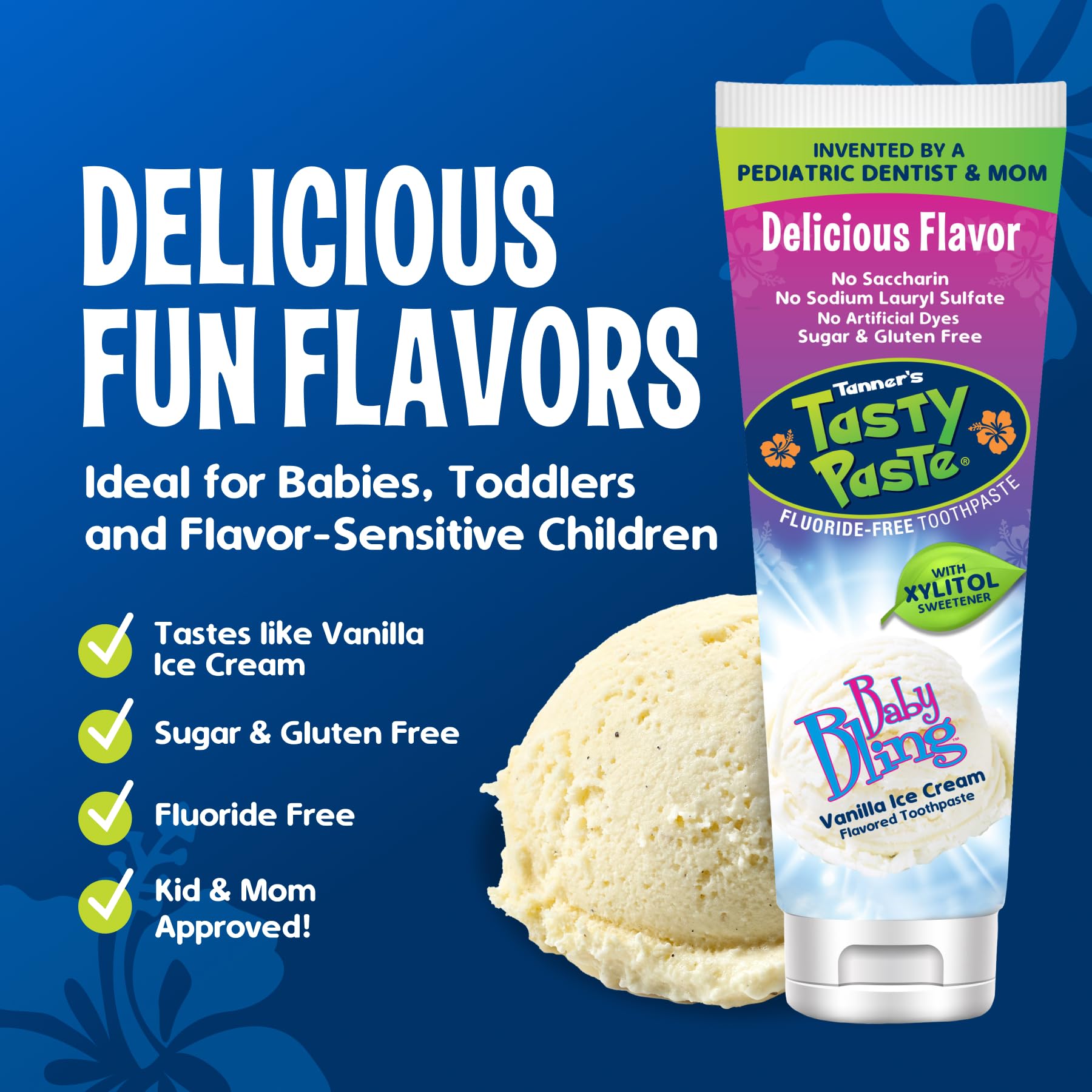 Tanner's Tasty Paste etiqueta con ingredientes claros y beneficios