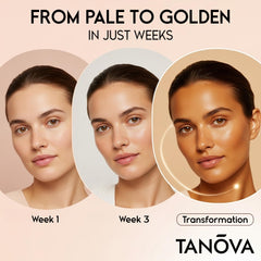 Tanova cápsula abierta detalle de textura y composición saludable