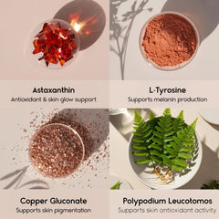 Tanova ingredientes claves astaxantina y L-tirosina para pigmentación
