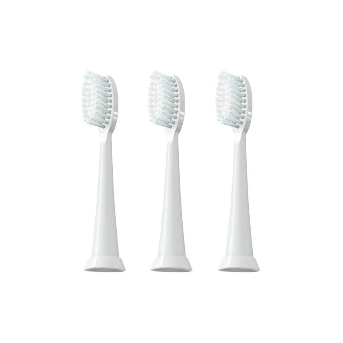 TAO Clean frente del pack de 3 cabezales, recambio higiénico y práctico