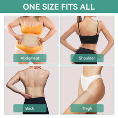 Taoscare parche aplicado en ombligo, sujeción discreta bajo la ropa