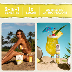 Taste Salud polvo textura primer plano, muestra mezcla fina y soluble
