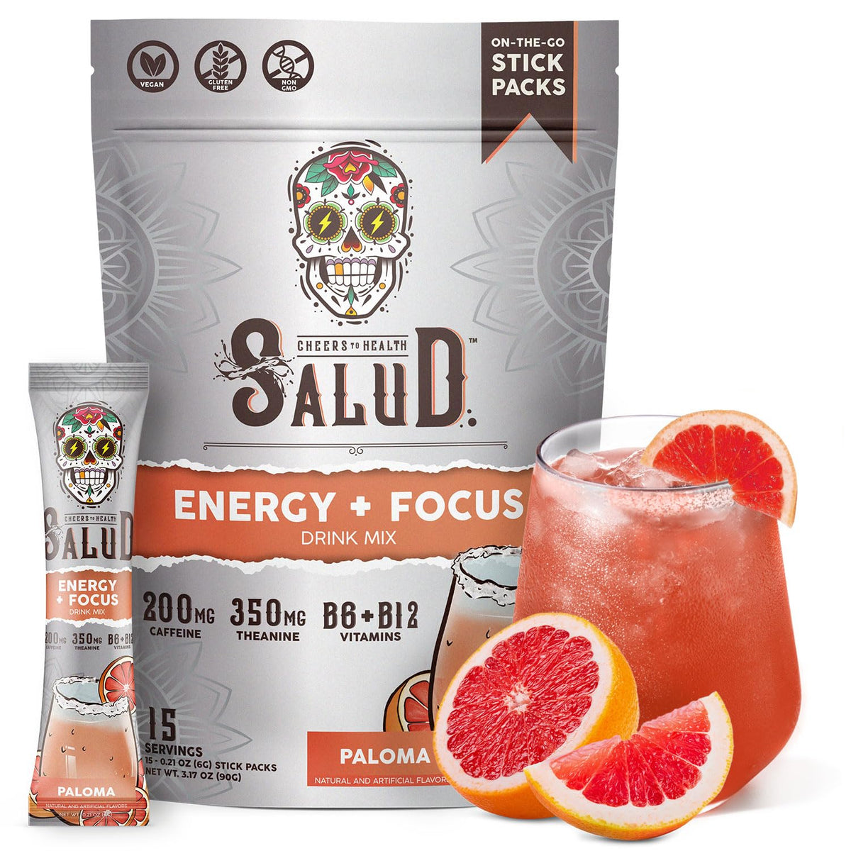 Taste Salud empaque frontal Paloma mostrando beneficios y sabor
