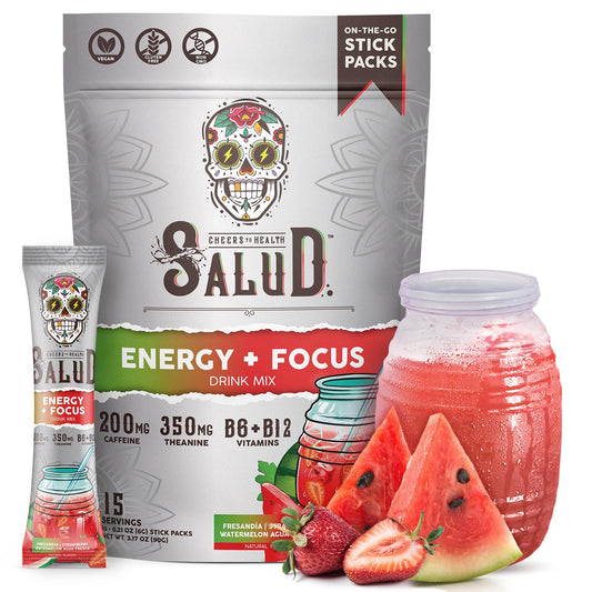 Taste Salud frente del packaging mostrando sobres y marca, transmite conveniencia