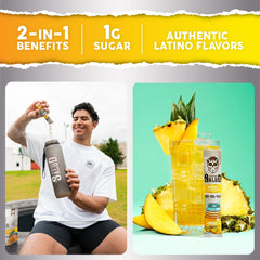 Taste Salud sobre abierto y polvo listo para disolver, conveniencia portátil