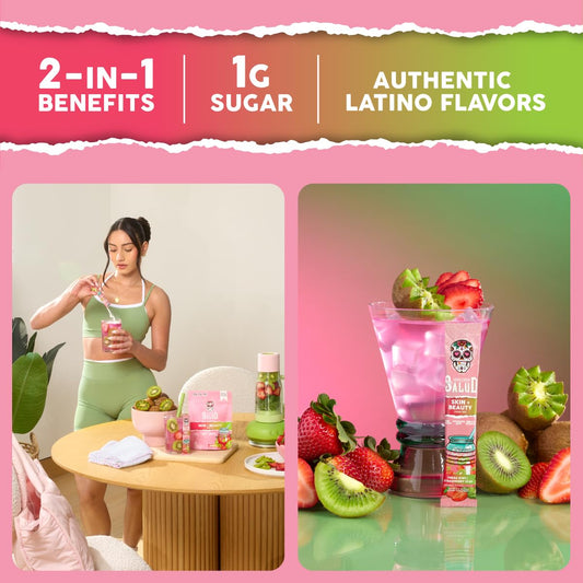 Taste Salud sticks en mano listos para llevar y usar fácilmente