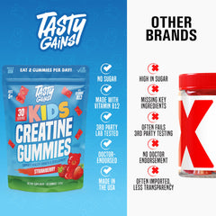 TASTY GAINS etiqueta nutricional clara que facilita confianza