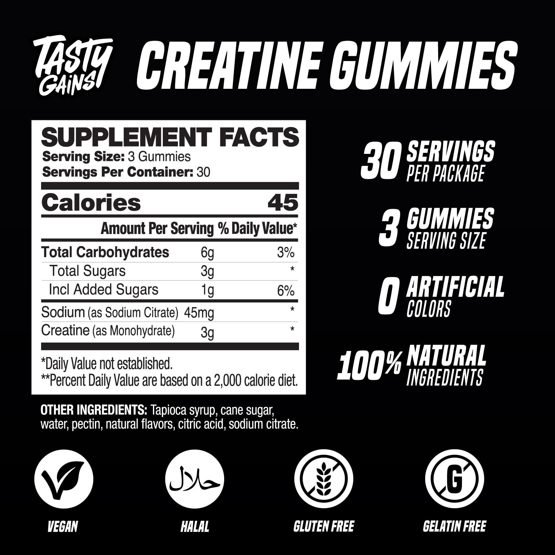 TASTY GAINS gominola siendo consumida tras entrenamiento para recuperación rápida
