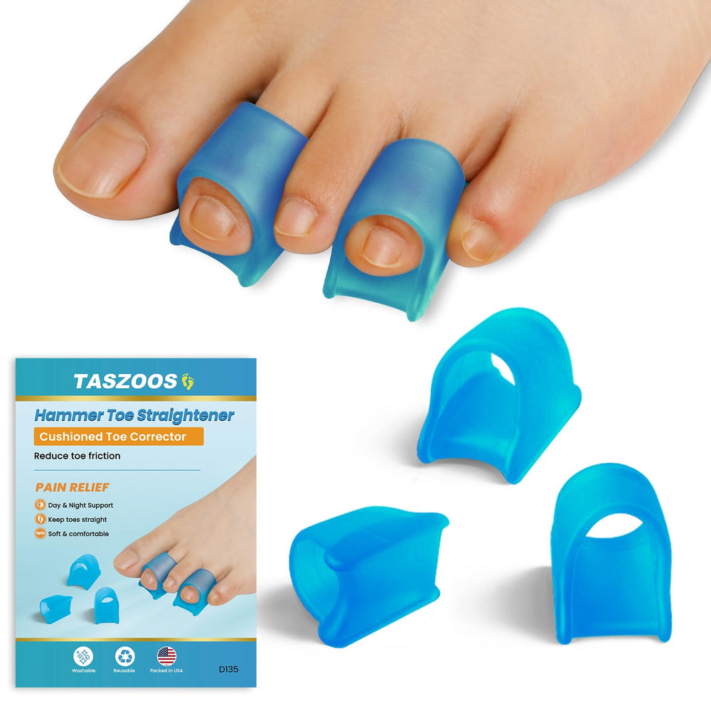 TASZOOS empaque frontal mostrando 6 correctores azul, práctico y protegido
