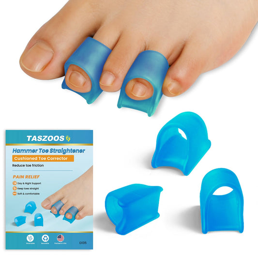 TASZOOS empaque frontal mostrando 6 correctores azul, práctico y protegido