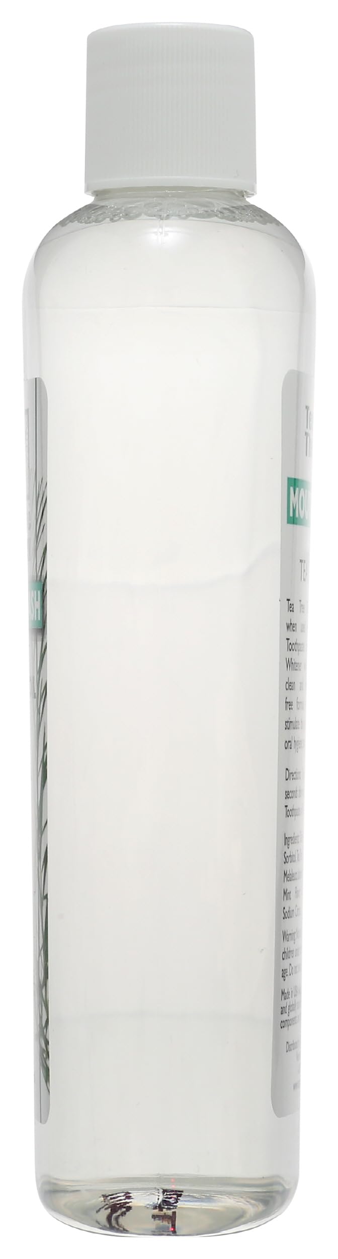 Tea Tree Therapy botella abierta lista para medir la dosis diaria