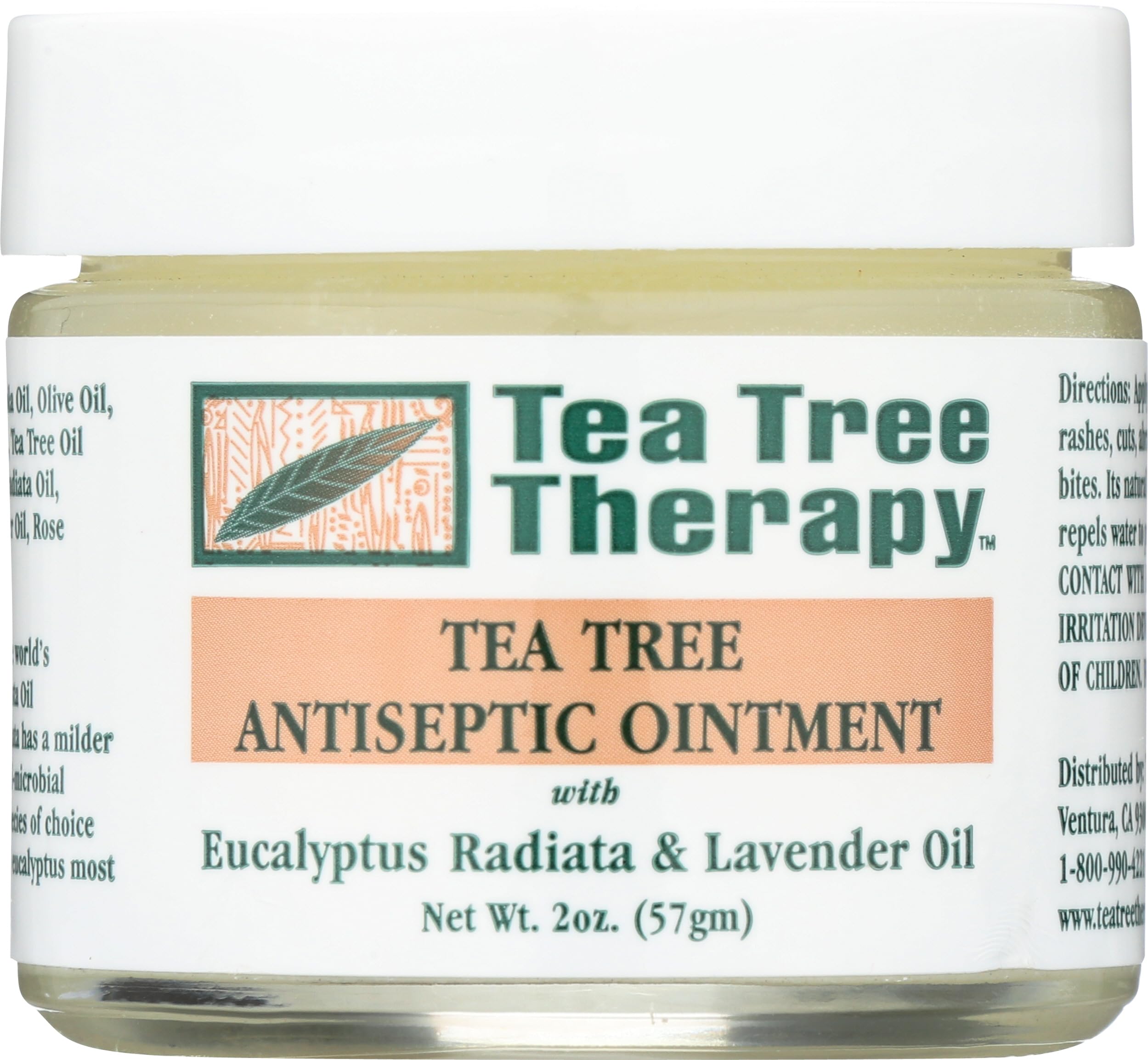 Tea Tree Therapy envase frontal mostrando tamaño compacto y etiqueta clara