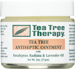 Tea Tree Therapy envase frontal mostrando tamaño compacto y etiqueta clara