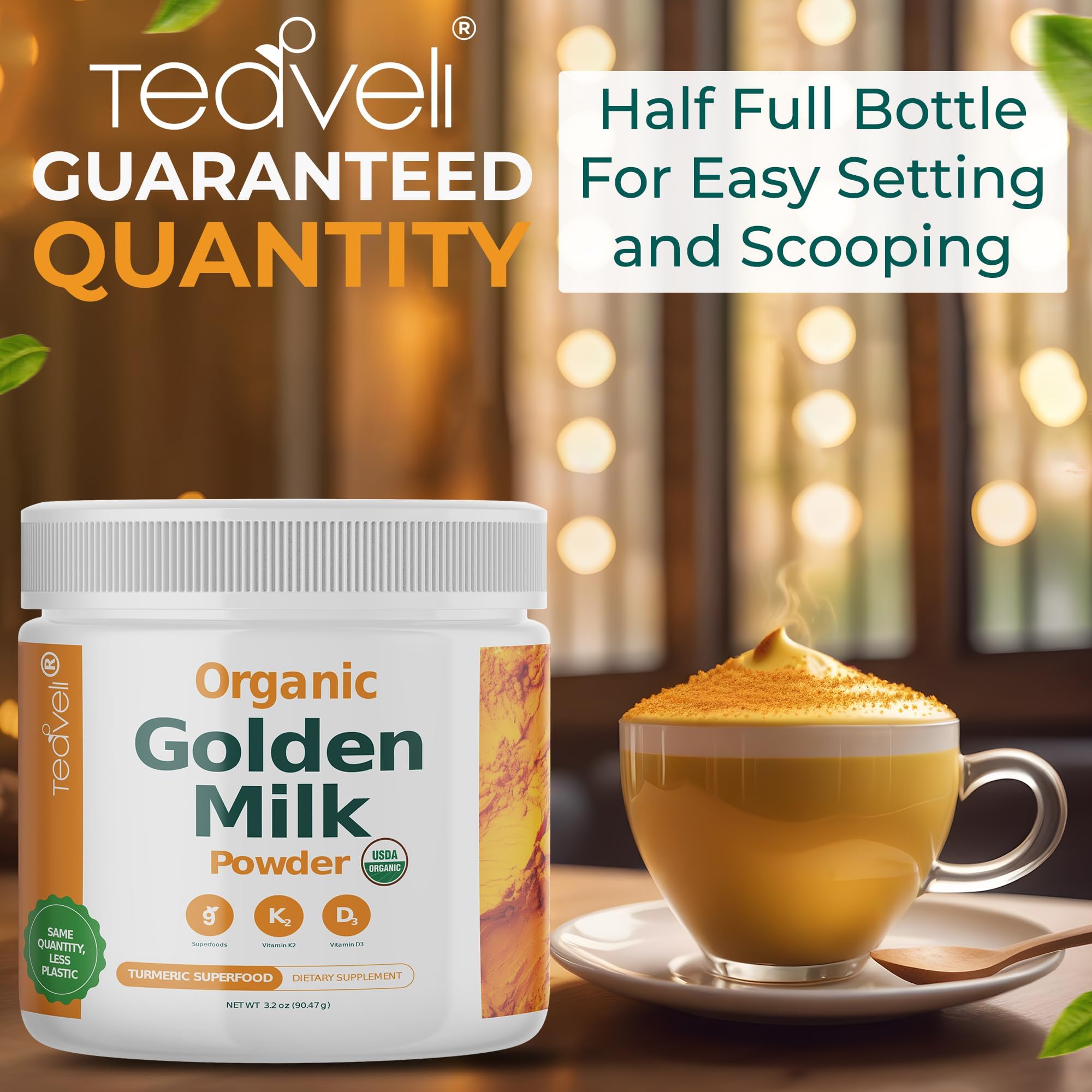 Teaveli etiqueta nutricional del producto para ver vitaminas y composición