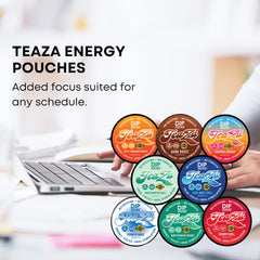 TeaZa estilo de vida con persona activa beneficiándose de impulso suave