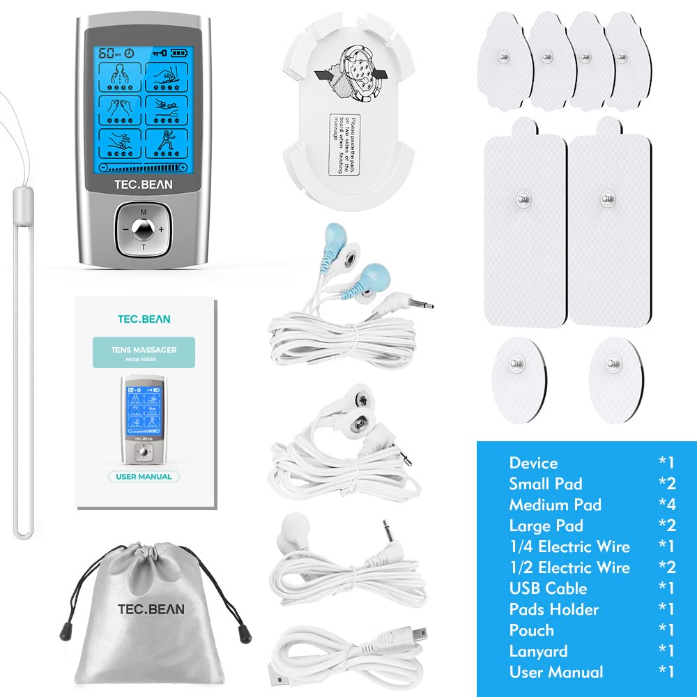TEC.BEAN paquete completo con unidad, pads, cables y manual listos para usar