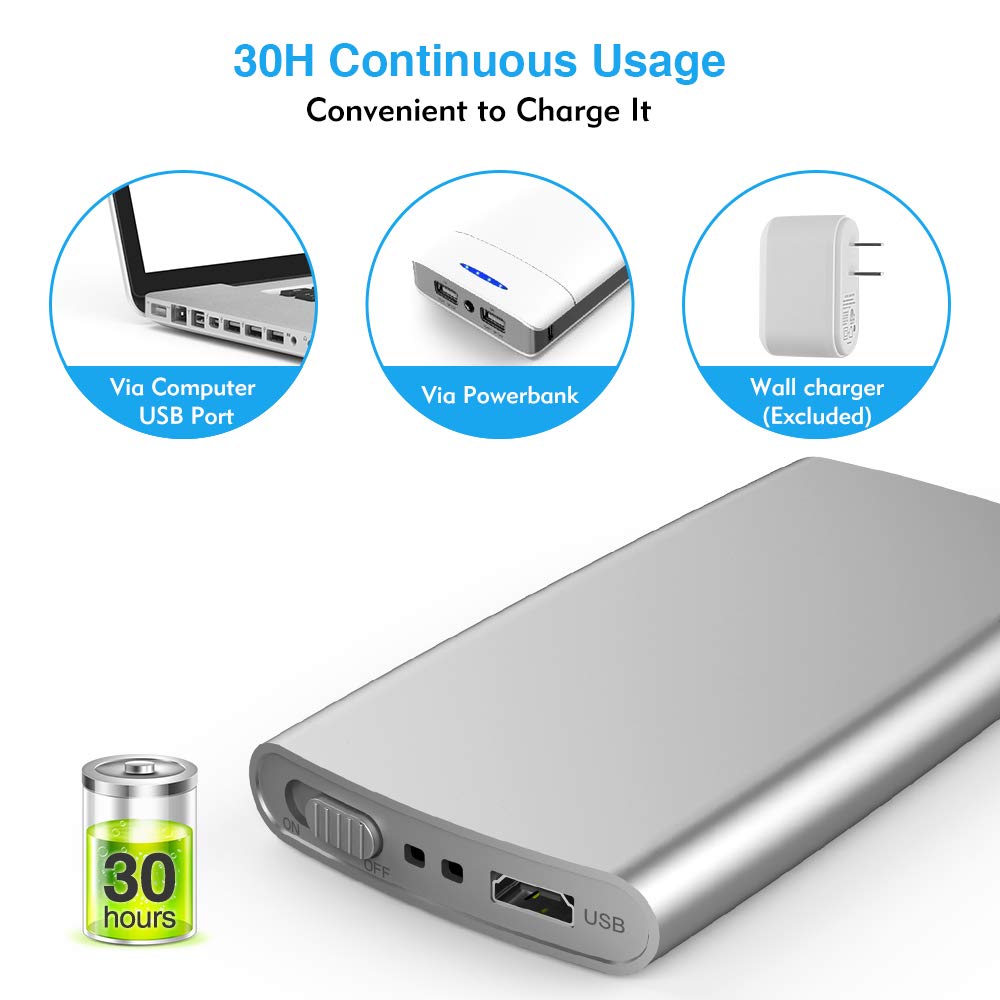 TEC.BEAN puerto USB para recarga rápida que evita pilas desechables