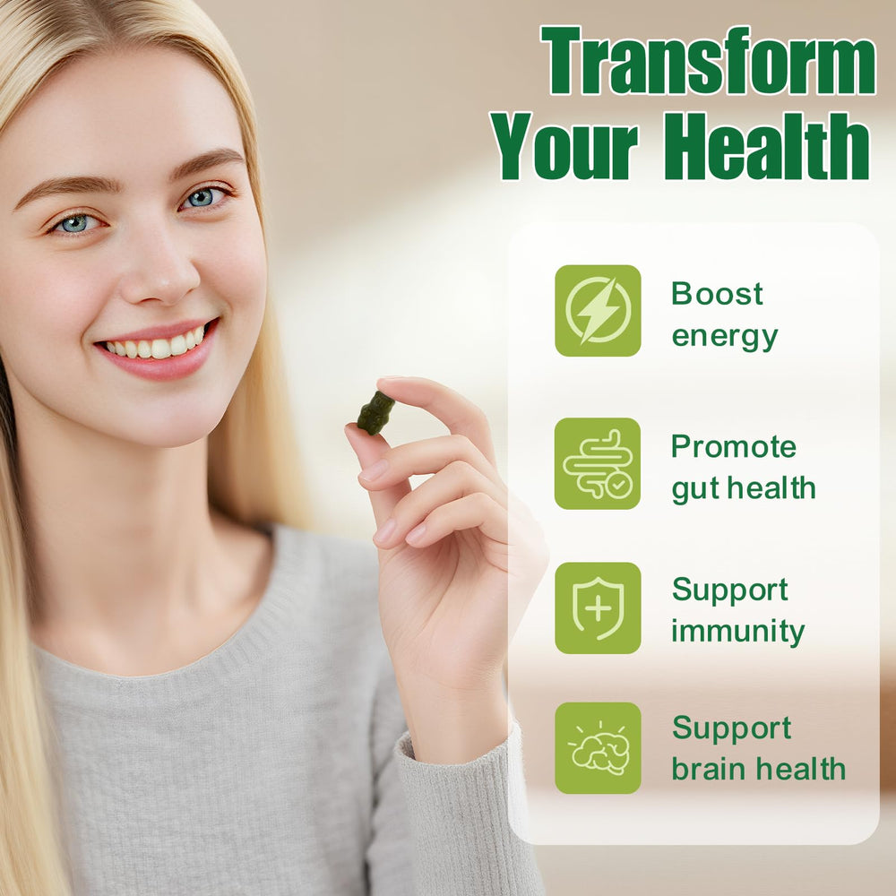 Tecepec textura cercana con espirulina y chlorella para nutrientes concentrados