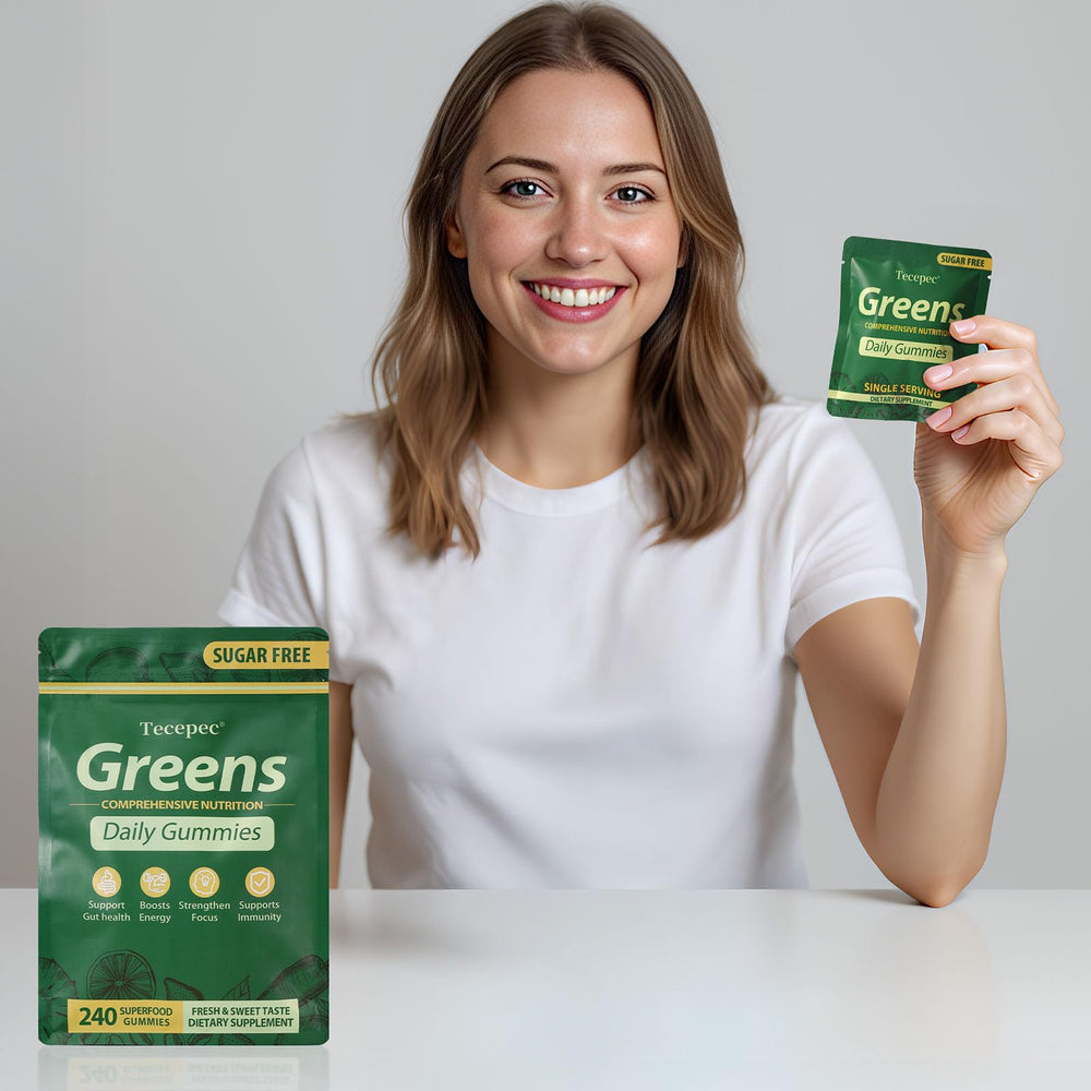 Escena lifestyle con Tecepec en desayuno, facilita la rutina diaria saludable