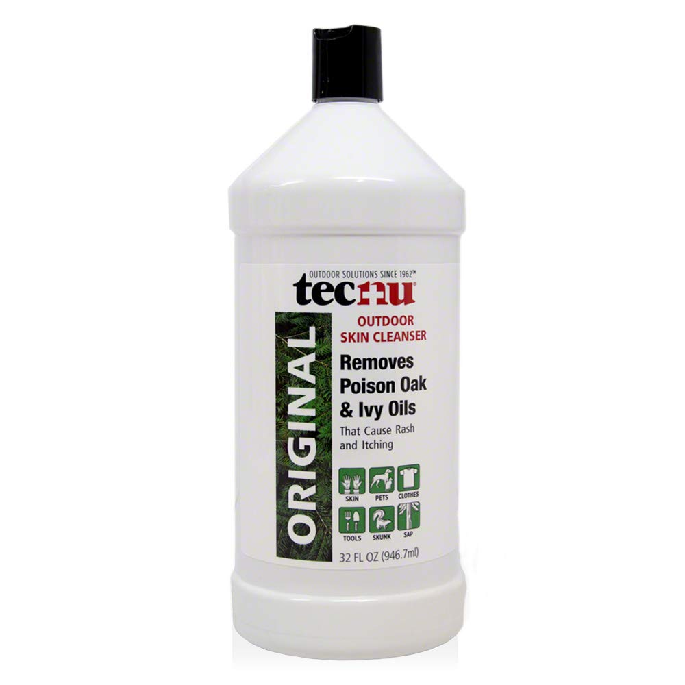 Tecnu envase frontal 32 oz, identificación rápida y uso seguro