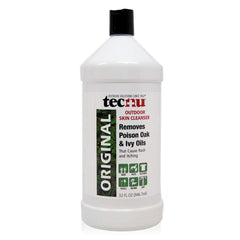 Tecnu envase frontal 32 oz, identificación rápida y uso seguro