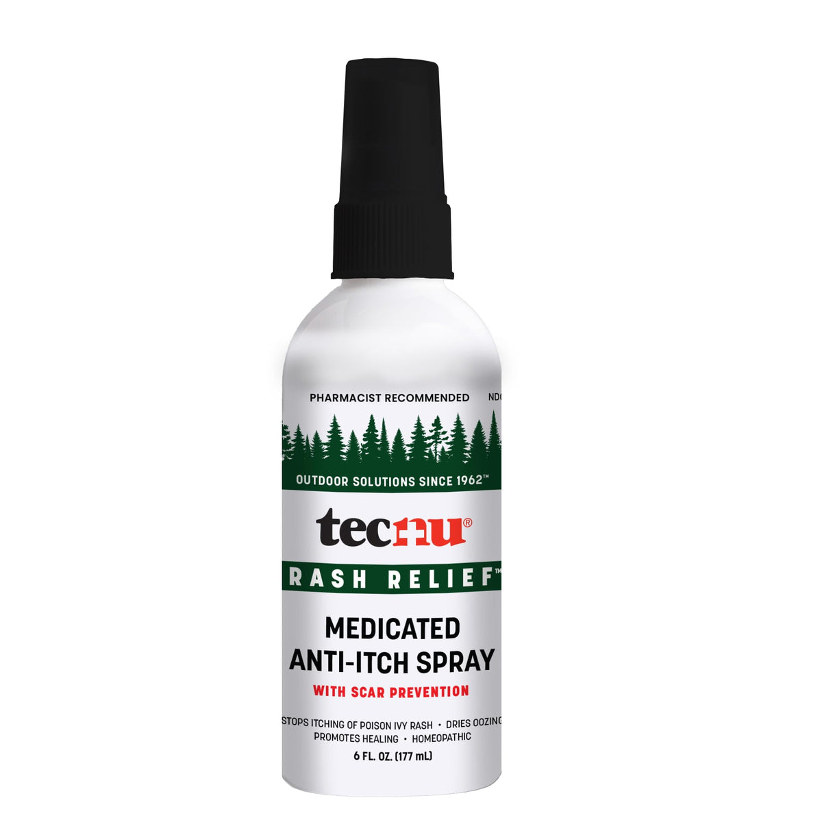 Tecnu envase frontal aerosol mostrando diseño y conveniencia de uso