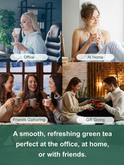 TeeLux taza al amanecer con té, opción matutina suave y energizante