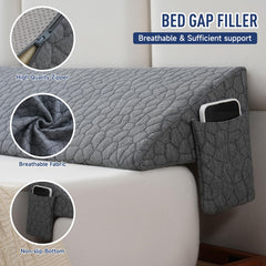 Teemour funda gris con cremallera fácil de quitar y lavable