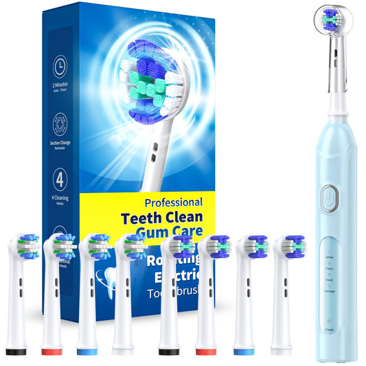 TEETHEORY vista frontal del cepillo SkyBlue con diseño ergonómico y acabado moderno