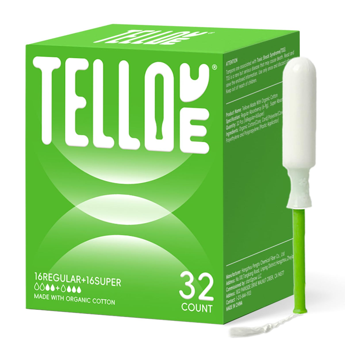 Tellove vista frontal del empaque muestra protección y confianza
