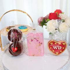 TEMLQPACK bolsas con galletas y macaron, presentación apetecible para venta