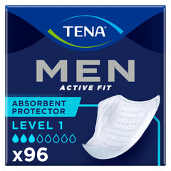 TENA frontal del empaque mostrando cantidad y diseño, protección discreta