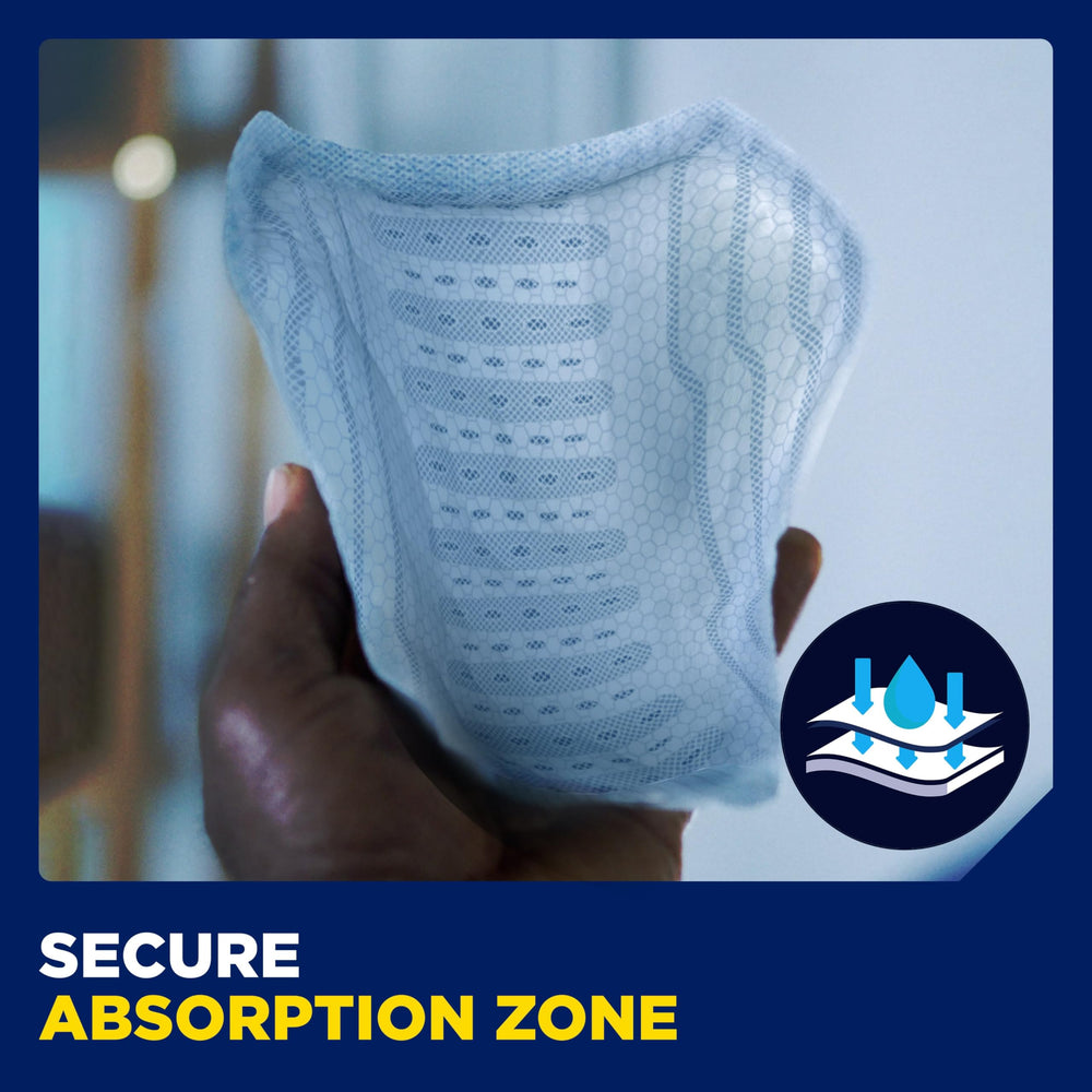 TENA textura del núcleo absorbente para control de humedad