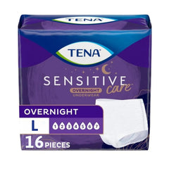 TENA empaque frontal con diseño claro y cantidad 16, comodidad garantizada