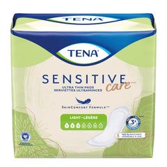 TENA empaque frontal mostrando protección discreta y absorbencia