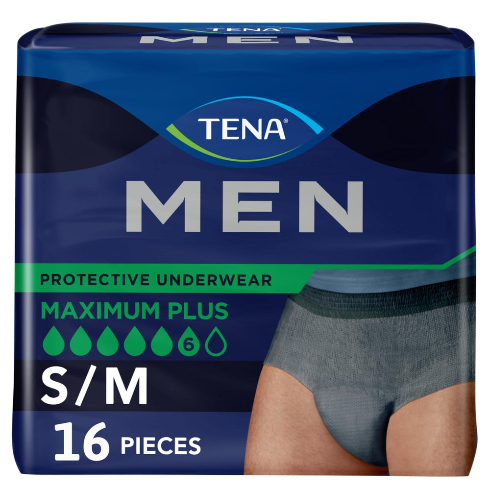 TENA empaque frontal mostrando 16 unidades y diseño discreto para confianza