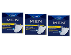TENA protector frontal mostrando forma ergonómica y ajuste seguro