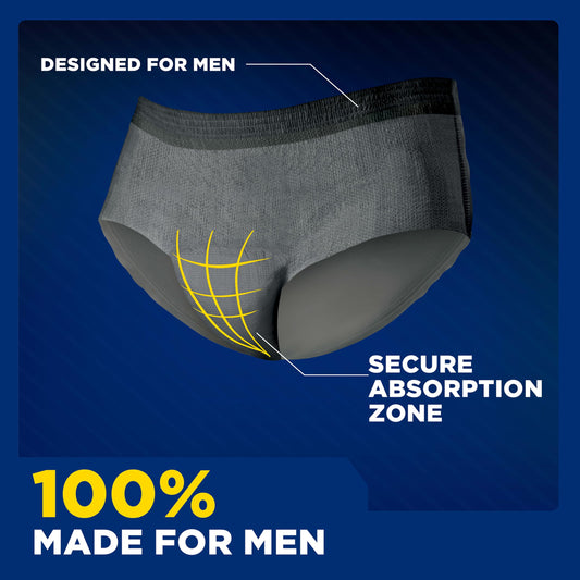 Detalle del núcleo absorbente de TENA Men Maximum Plus que ofrece mayor capacidad