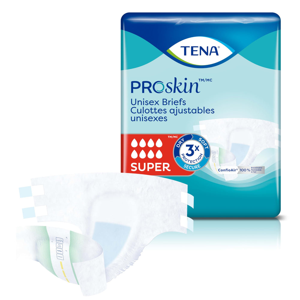 TENA detalle de cintas ajustables que permiten ajuste seguro y repetible