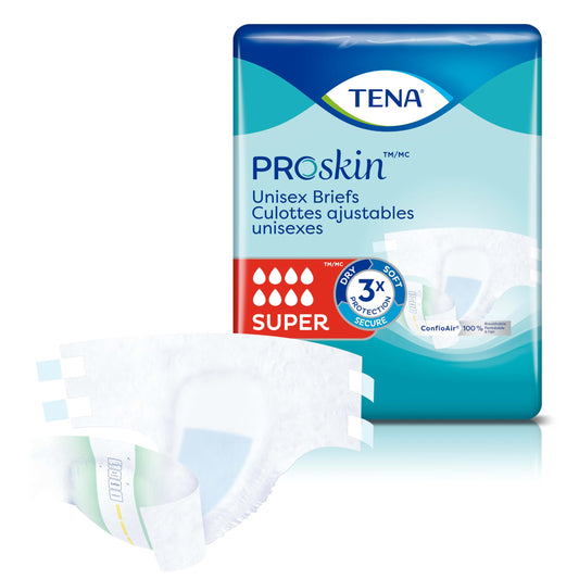 TENA detalle de cintas ajustables que permiten ajuste seguro y repetible