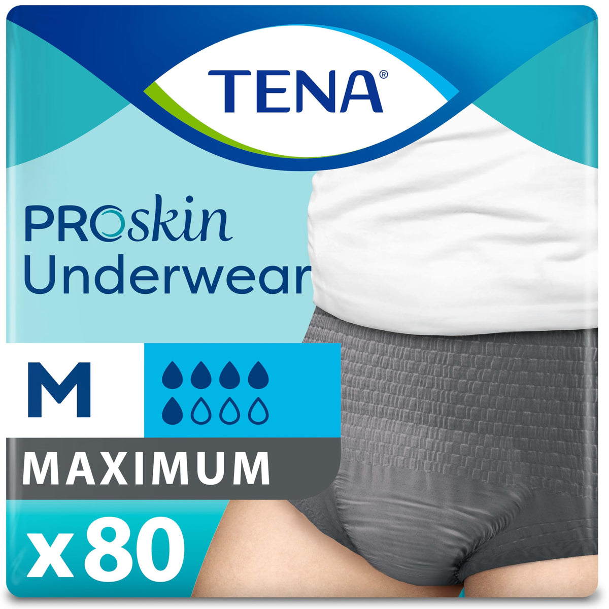 TENA ProSkin empaque frontal muestra paquete compacto y discreción