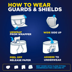 TENA protector colocado en ropa interior para uso seguro