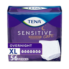 TENA paquete frontal XL mostrando unidades y comodidad nocturna